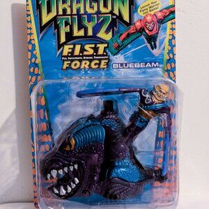 DRAGON FLYZ FIST FORCE BLUEBEAM 1996 GALOOB TOYS NEW ON CARD 1996 launcher